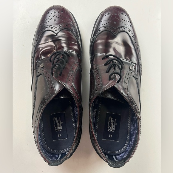 Penguin Original Lace Up Brogues in Burgundy Leather - Size 44 - G84-8 - Picture 6 of 9